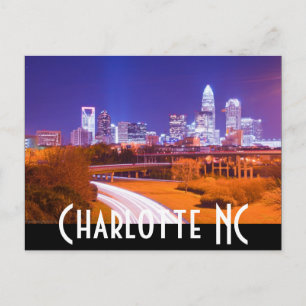 Charlotte NC Postkarte
