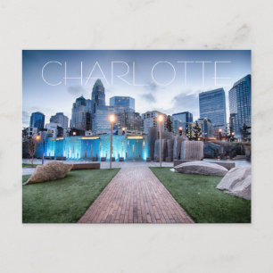 Charlotte NC Postkarte