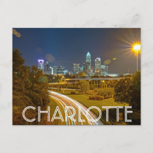 Charlotte NC Postkarte