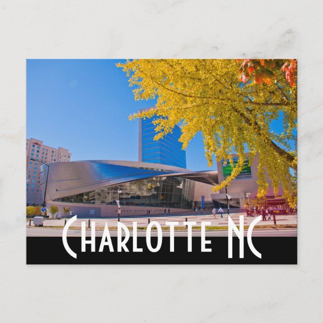 Charlotte NC Postkarte (Vorderseite)