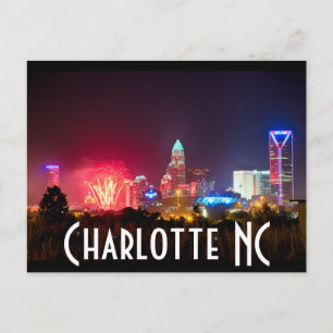 Charlotte NC Postkarte