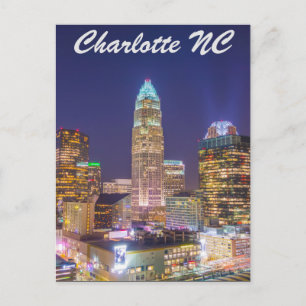 Charlotte NC Postkarte