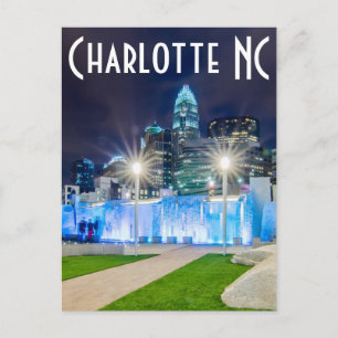 Charlotte NC Postkarte