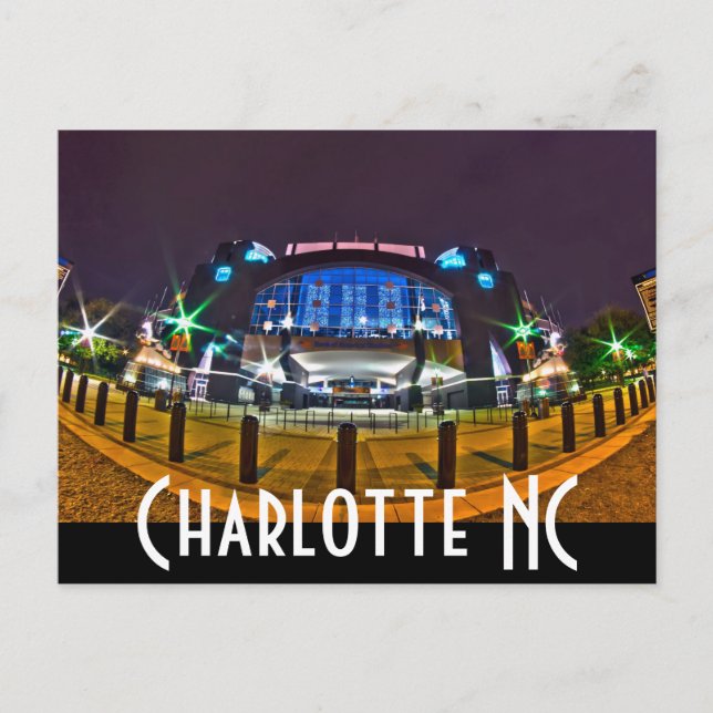 Charlotte NC Postkarte (Vorderseite)