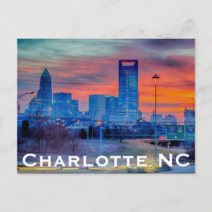 Charlotte NC Postkarte