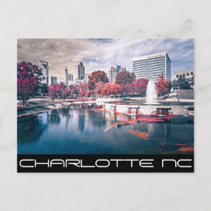 Charlotte NC-QUEEN CITY Postkarte