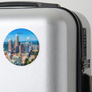 Charlotte, NC-Skyline-Foto Magnet