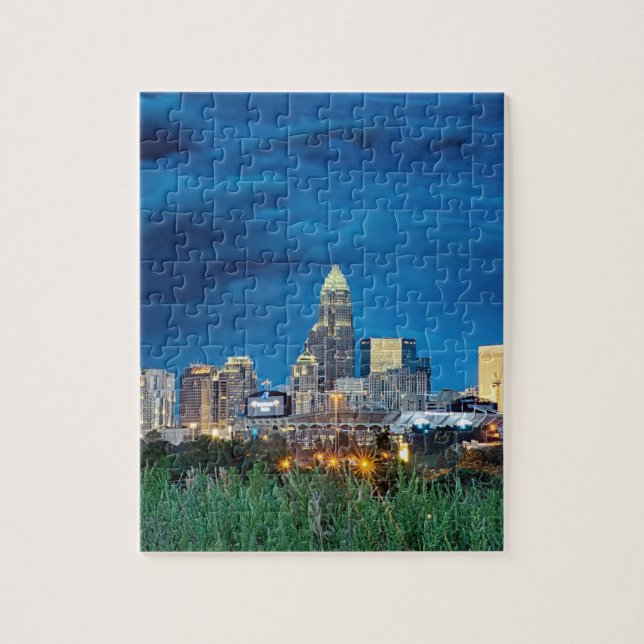 Charlotte nc skyline puzzle (Vertikal)