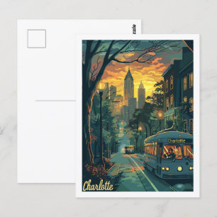 Charlotte North Carolina Bekannter Ort Postkarte