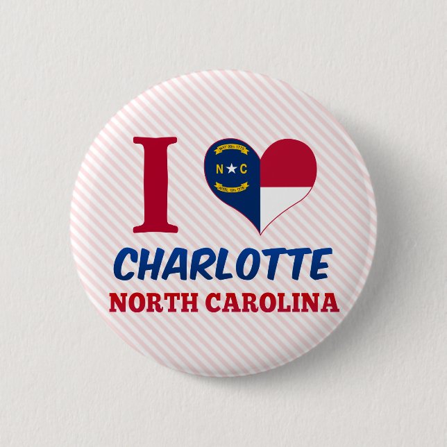 Charlotte, North Carolina Button (Vorderseite)