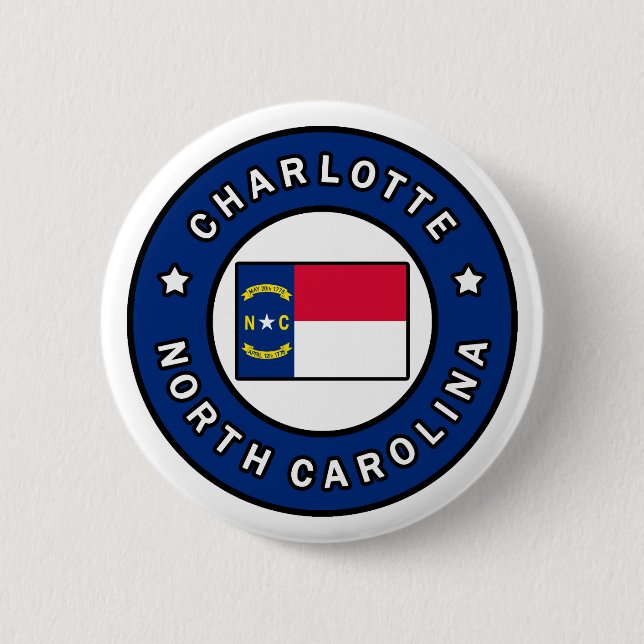Charlotte North Carolina Button (Vorderseite)