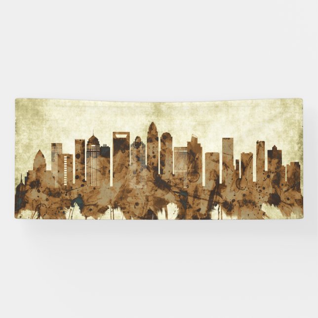 Charlotte North Carolina Cityscape Banner (Horizontal)