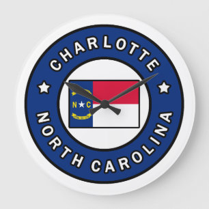 Charlotte North Carolina Große Wanduhr