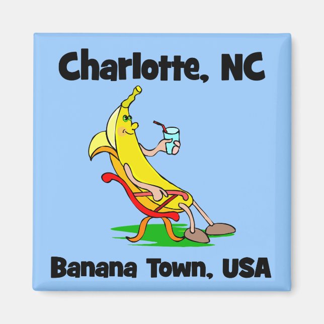 Charlotte North Carolina Magnet (Vorne)