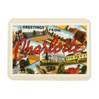 Charlotte North Carolina NC Alte Vintage Postkarte