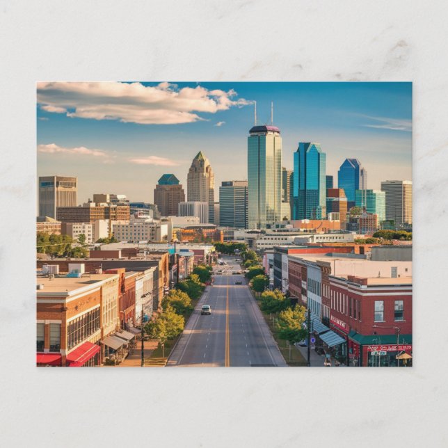 Charlotte North Carolina Postkarte (Vorderseite)