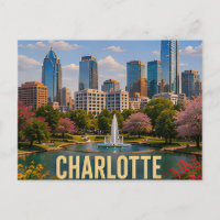 Charlotte North Carolina Reise-Geschenk Garten Sze