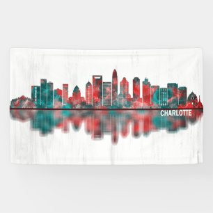 Charlotte North Carolina Skyline Banner
