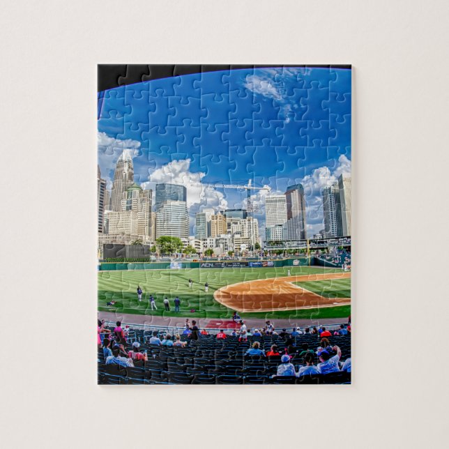 Charlotte North Carolina Skyline Innenstadt Bal Puzzle (Vertikal)