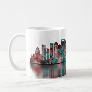 Charlotte North Carolina Skyline Kaffeetasse