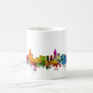 Charlotte-North Carolina-Skyline Tasse