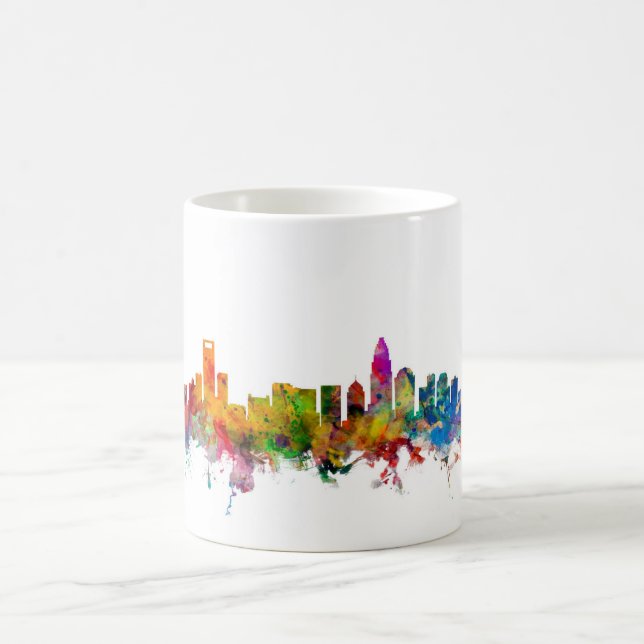 Charlotte-North Carolina-Skyline Tasse (Mittel)