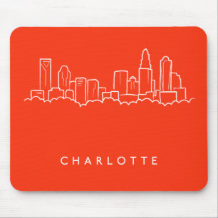 Charlotte, North Carolina-Stadt-Skyline Mousepad