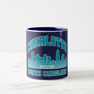 Charlotte, North Carolina Zweifarbige Tasse