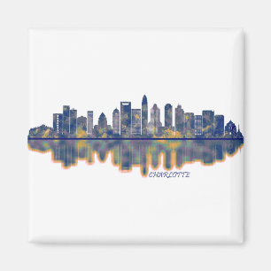 Charlotte Skyline Magnet