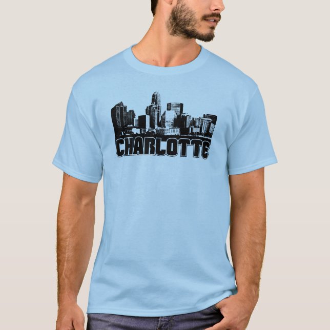 Charlotte-Skyline T-Shirt (Vorderseite)