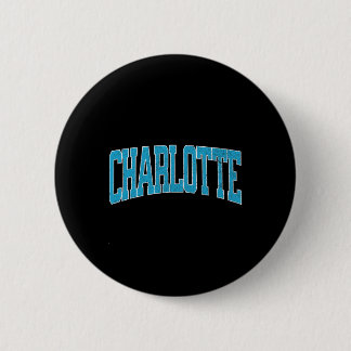 Charlotte Soccer Vintage City  Button