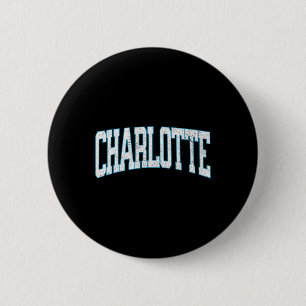 Charlotte Soccer Vintage City  Button