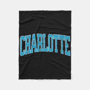 Charlotte Soccer Vintage City Fleecedecke