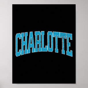 Charlotte Soccer Vintage City Poster