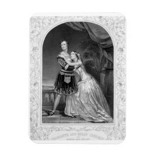 Charlotte und Susan Cushman als Romeo und Juliet, Magnet