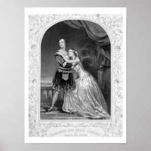 Charlotte und Susan Cushman als Romeo und Juliet, Poster