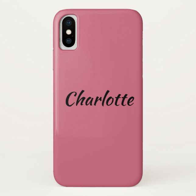 Charlotte vom verwaisten schwarzen Charakternamen Case-Mate iPhone Hülle (Rückseite)