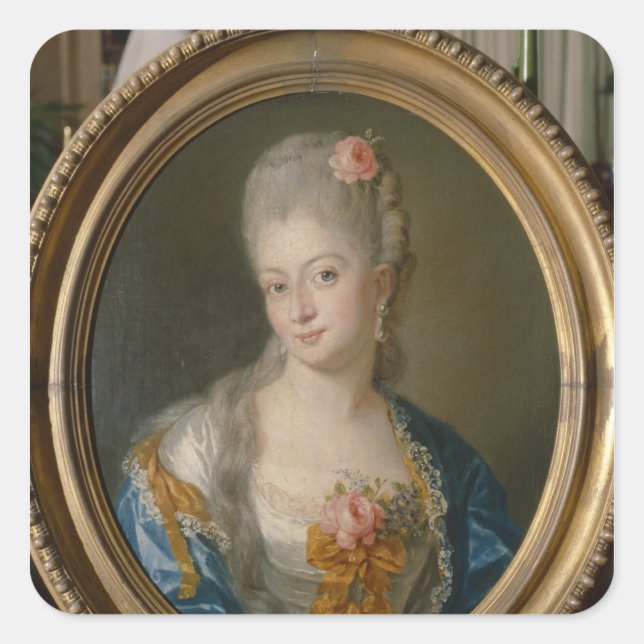 Charlotte von Bismarck Quadratischer Aufkleber (Vorderseite)