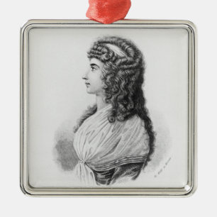 Charlotte von Stein, geborenes von Schardt, spät Silbernes Ornament