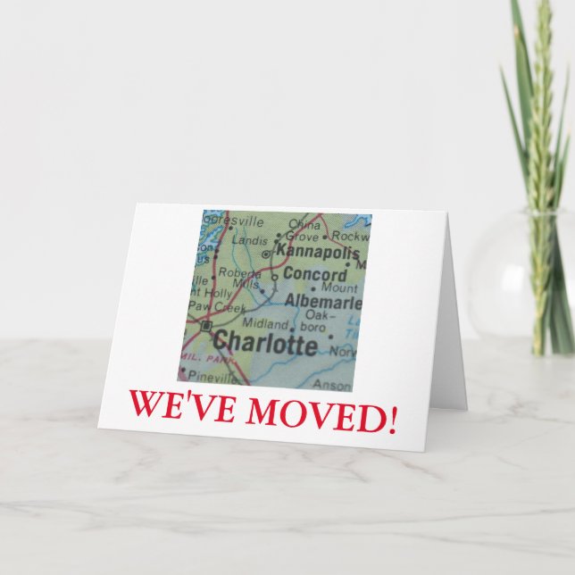 Charlotte We ve Moved-Adressenankündigung Ankündigung (Vorderseite)