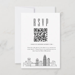 Charlotte Wedding QR Code UAWG RSVP Karte
