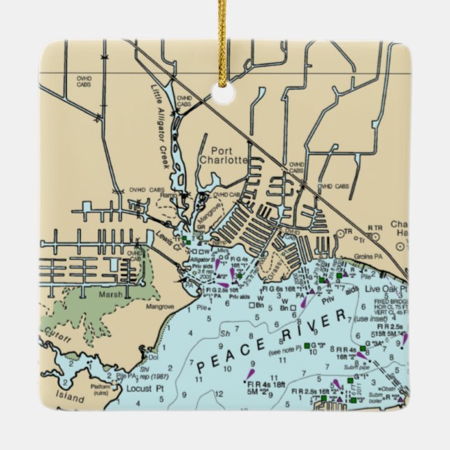 Charlottendiagramm Keramikornament (Rückseite)