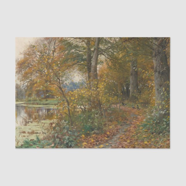 Charlottendun Forest by Peder Mork Monsted Seidenpapier (Vorderseite)