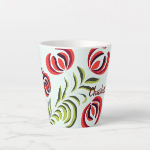 Charlottenname, personalisierte Geschenkkunst, ind Milchtasse