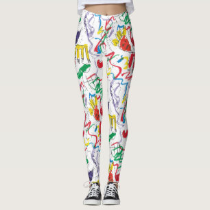 Charlottes Basquiat inspiriert Leggings