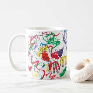 Charlottes Basquiat inspirierte Kunst Kaffeetasse