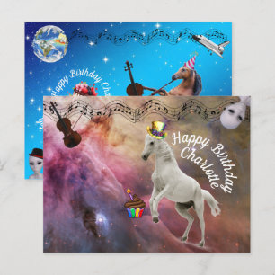 Charlottes Geburtskarte Postkarte