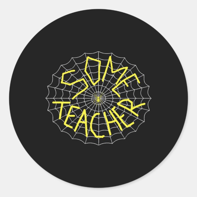 Charlotte's Some Teacher Spider Web  Runder Aufkleber (Vorderseite)