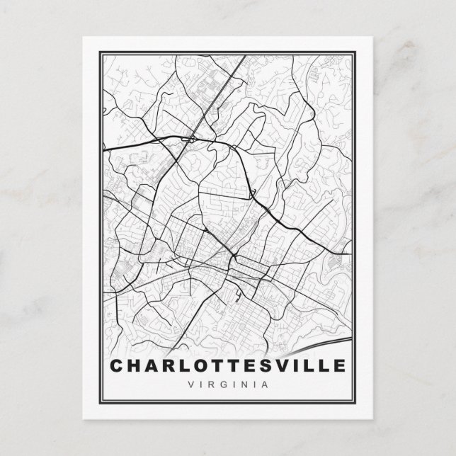 Charlottesville Karte (Vorderseite)