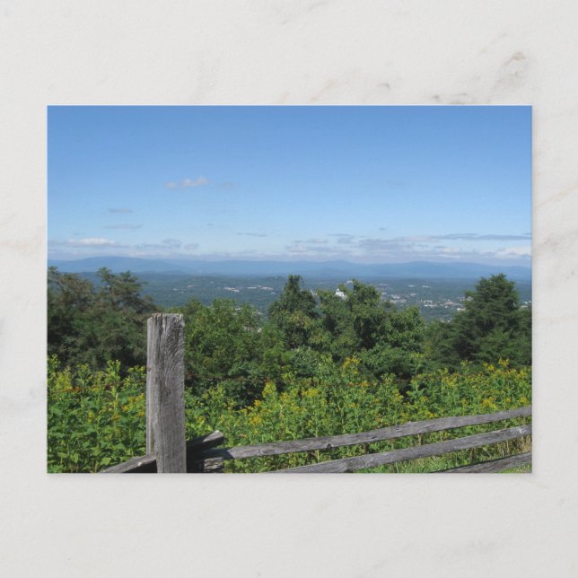 Charlottesville Landschaft Postkarte (Vorderseite)